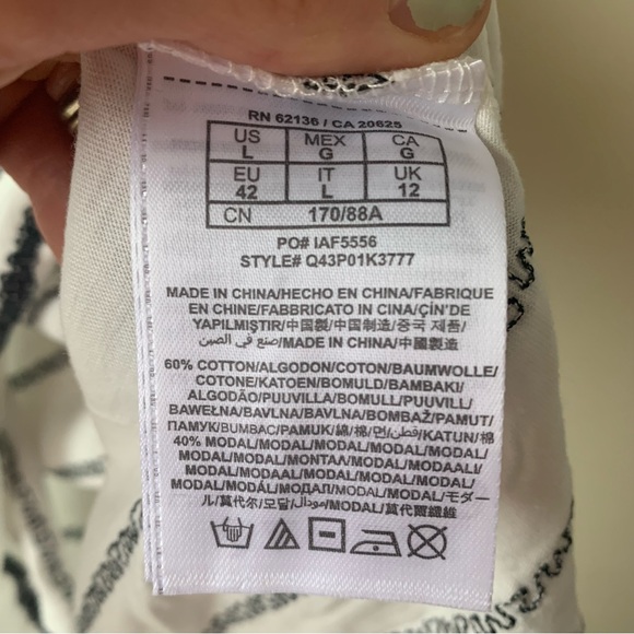 New Guess sequin stripe top - Picture 5 of 6